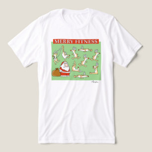 Merry Fitness exercise reindeer by Sandra Boynton Tri-Blend Shirt