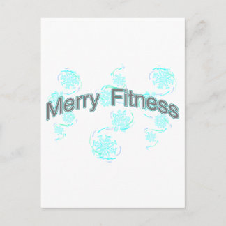 Merry Fitness Holiday Postcard