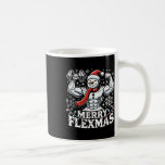 Merry Flexmas - Snowman Flexing Christmas Gym Body Coffee Mug<br><div class="desc">Merry Flexmas - Snowman Flexing Christmas Gym Bodybuilding</div>