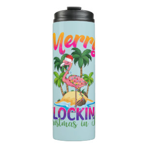 Merry Flocking Christmas Christmas in July Thermal Tumbler