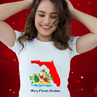 Merry Florida Christmas! Santa and Palm Trees