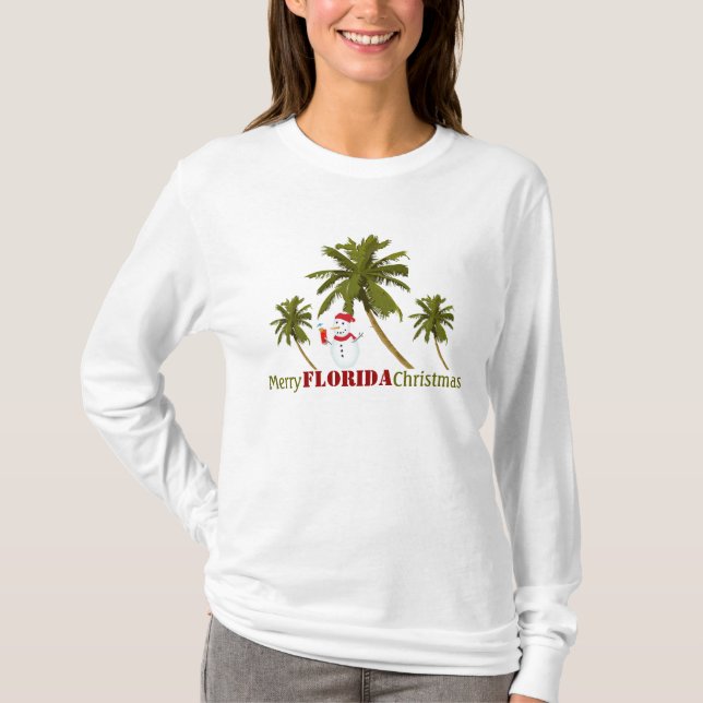Merry Florida Christmas T-Shirt (Front)