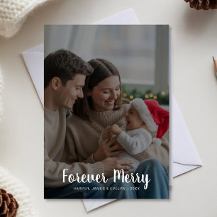 Merry Forever – Cosy Winter Family Holiday Card