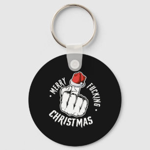 Merry Foring Christmas Inappropriate Men Adult Fun Key Ring