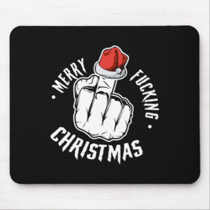 Merry Foring Christmas Inappropriate Men Adult Fun Mouse Pad
