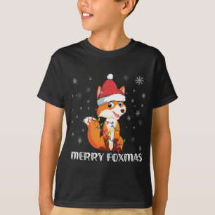 Merry Foxmas Funny Christmas Fox Lovers Fox Owner T-Shirt