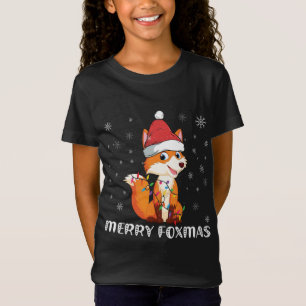 Merry Foxmas Funny Christmas Fox Lovers Fox Owner T-Shirt