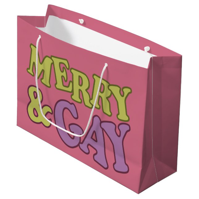 Merry & Gay gift bag (Front Angled)
