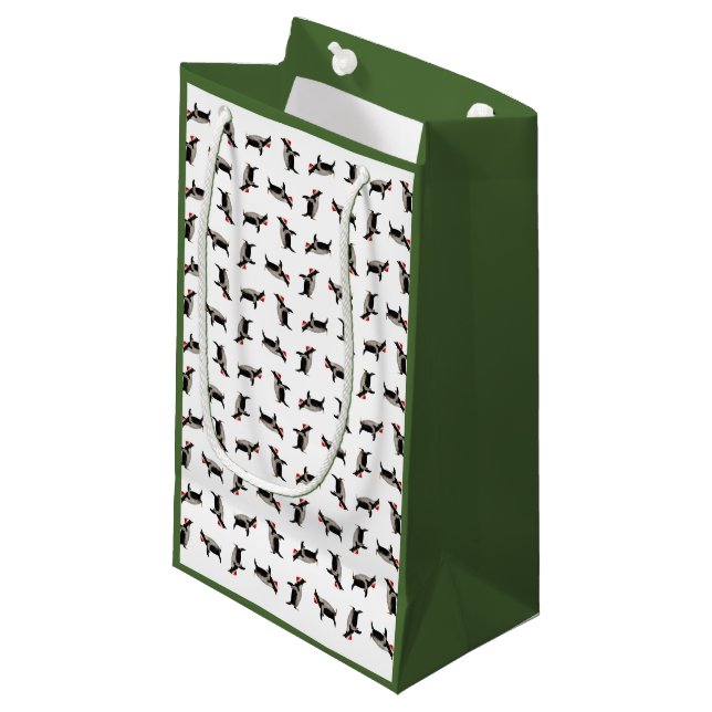 Merry Gentoos Christmas Gift Bag (Front Angled)