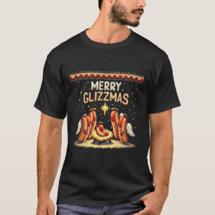 Merry Glizzmas Hot Dog Humour Funny Food Lovers Co T-Shirt