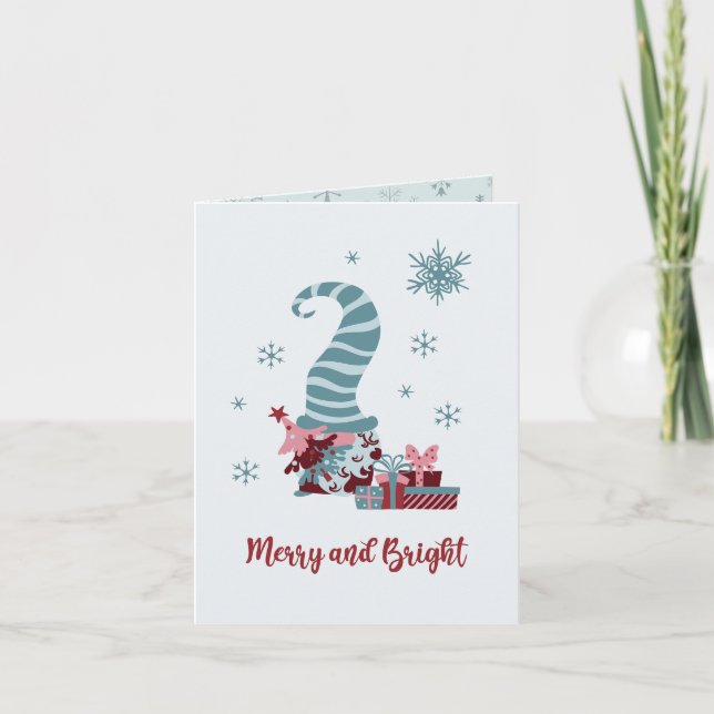 Merry Gnome Christmas Card (Front)