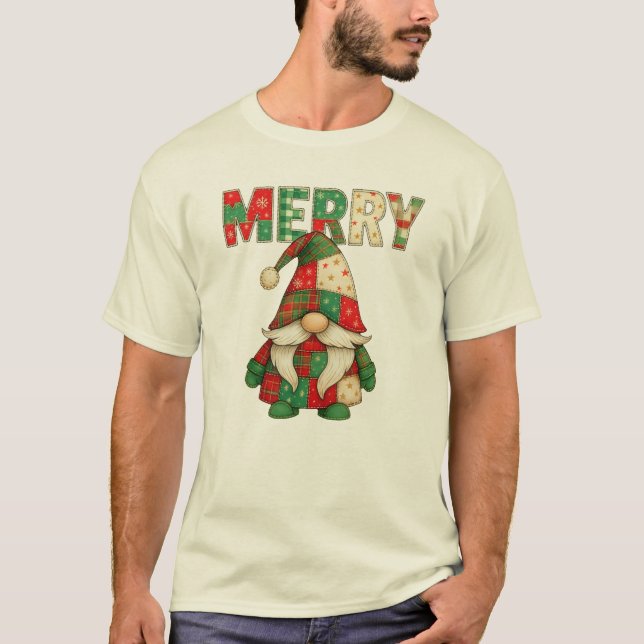 Merry Gnome Holiday Cheer T-Shirt (Front)