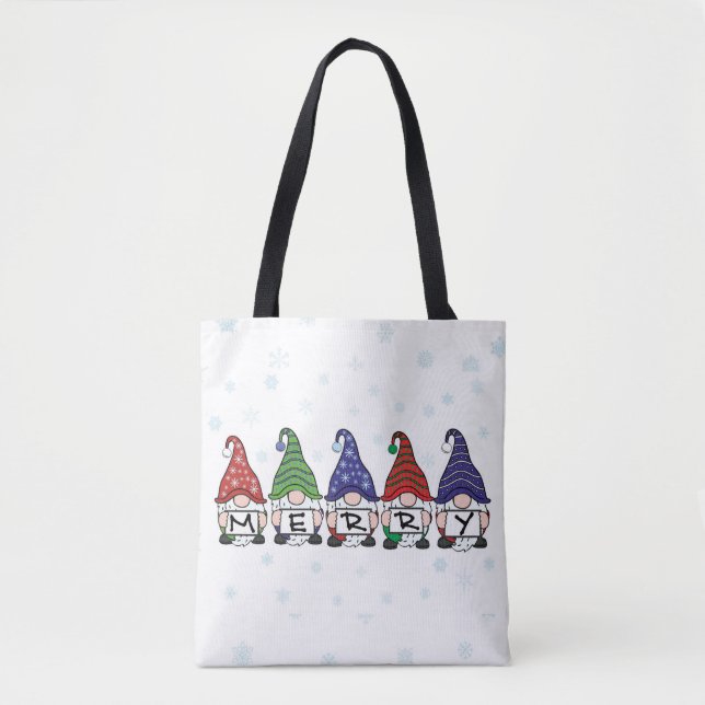 Merry Gnomes  Tote Bag (Front)