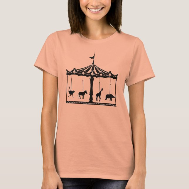 Merry Go Round Animals T-Shirt (Front)