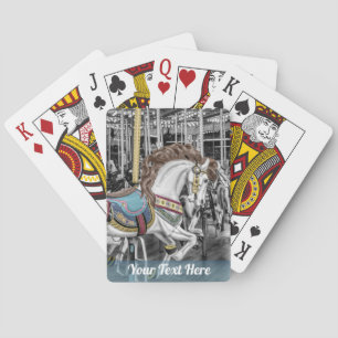 Merry Go Round Carousel Photography Playing Cards