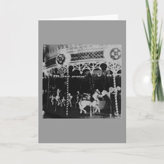 Merry Go Round Holiday Card (Front)