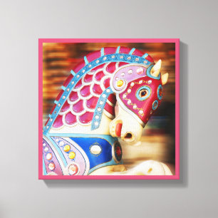 Merry-go-round horse 8 series canvas print