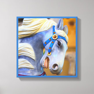 merry-go-round horse canvas 18 series print