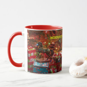 Merry Go-Round Horse Christmas Coffee Cup