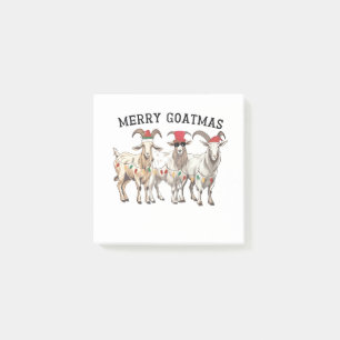 Merry Goatmas Animal Goat Lover Merry Christmas  Post-it Notes