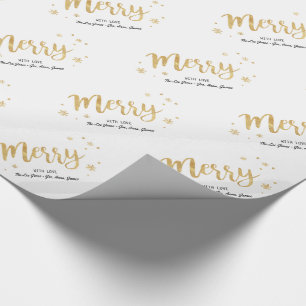 Merry (Gold) Wrapping Paper