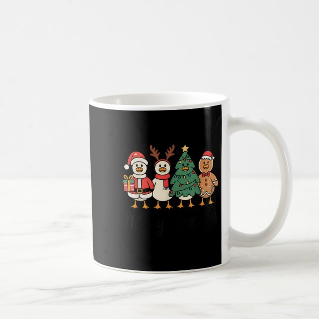 Merry Goose On The Loose Funny Christmas Silly Hum Coffee Mug (Right)