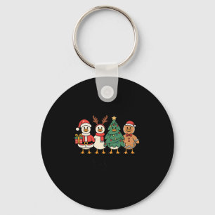 Merry Goose On The Loose Funny Christmas Silly Hum Key Ring