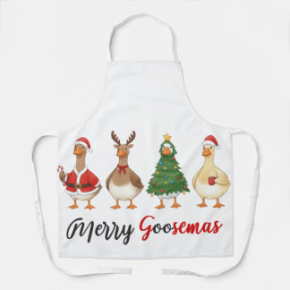 Merry Goosemas Apron