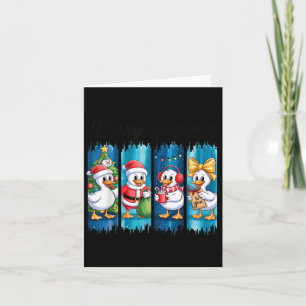 Merry Goosemas Christmas Cheer Festive Ducks Card
