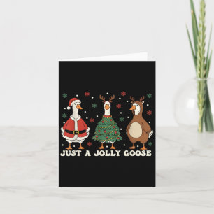 Merry Goosemas Christmas Just A Jolly Goose Men Wo Card