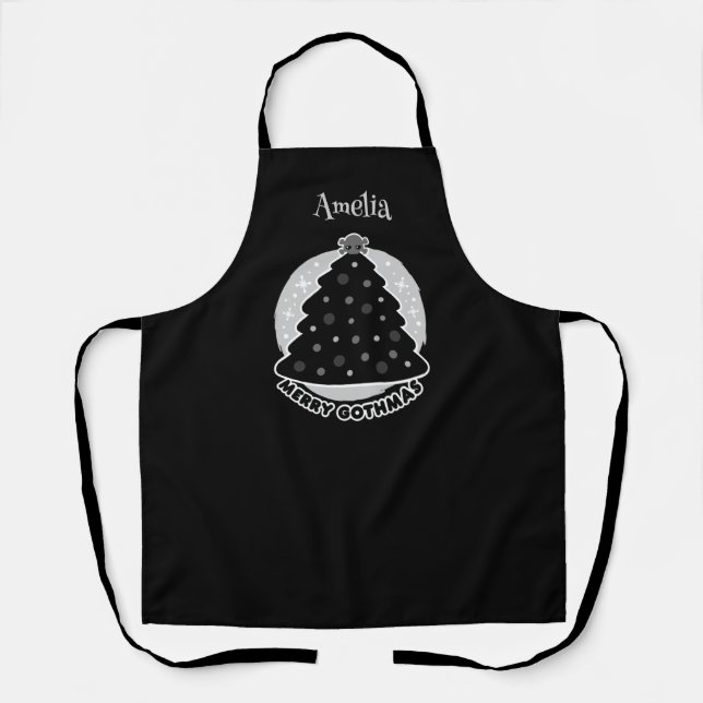 Merry Gothmas Personalised Apron (Front)