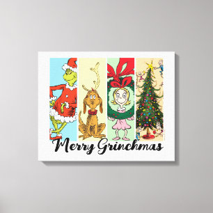 Merry Grinchmas Holiday Collage Canvas Print