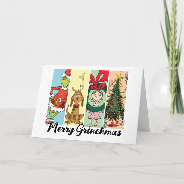 Merry Grinchmas Holiday Collage Card (Front)