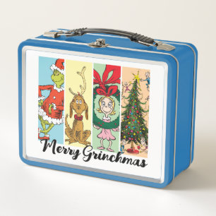 Merry Grinchmas Holiday Collage Metal Lunch Box