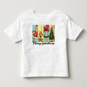 Merry Grinchmas Holiday Collage Toddler T-Shirt
