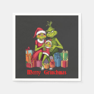 Merry Grinchmas Napkin