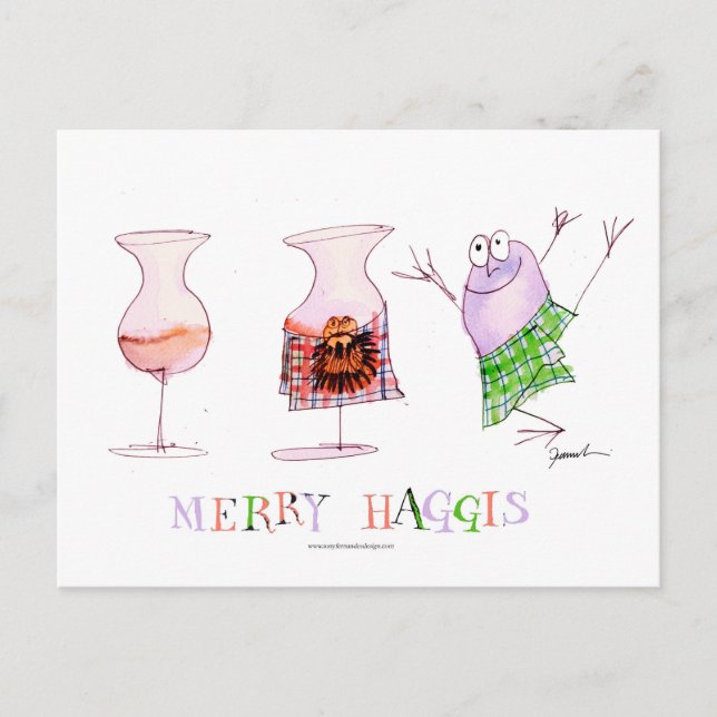 merry haggis holiday postcard (Front)