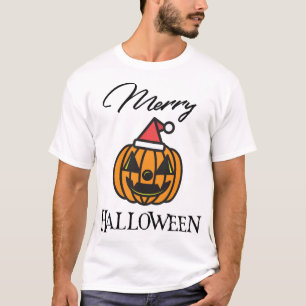 Merry Halloween, Halloween Christmas, Humour Hallo T-Shirt