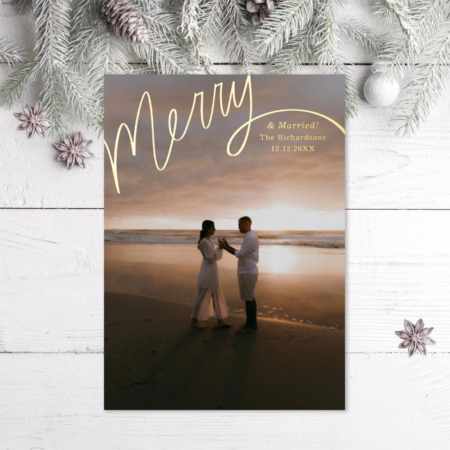 Merry Hand Lettering Wedding Photo (Creator Uploaded)