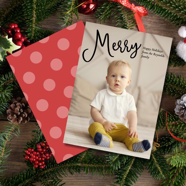 Merry Holiday Photo Card (Creator Uploaded)