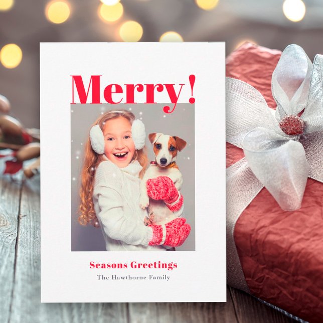 Merry Holiday Photo Card (Creator Uploaded)