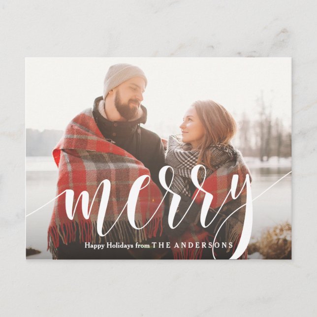 Merry Holiday Postcard (Front)