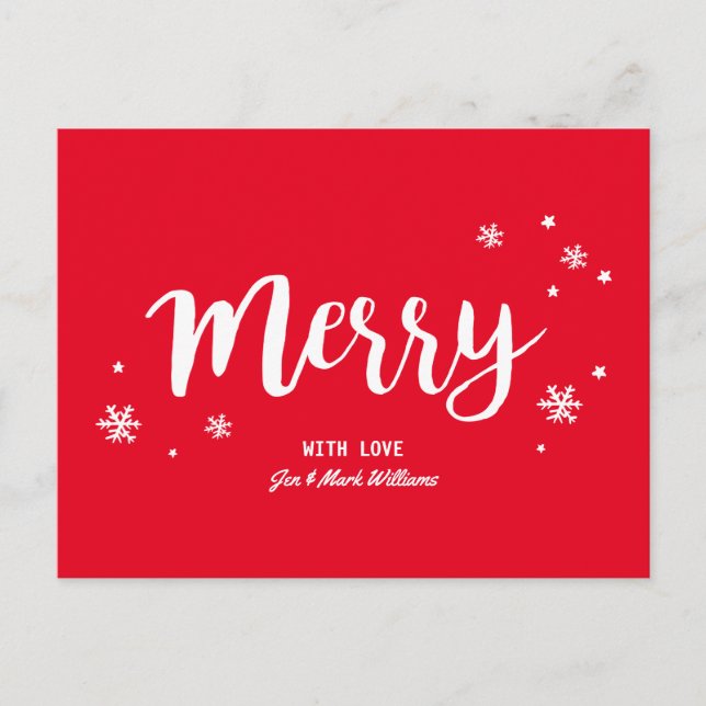Merry Holiday Postcard (Front)