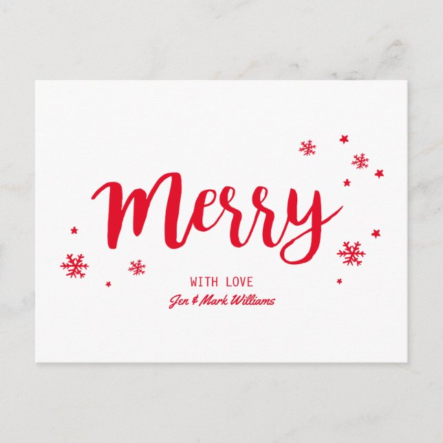 Merry Holiday Postcard (Front)