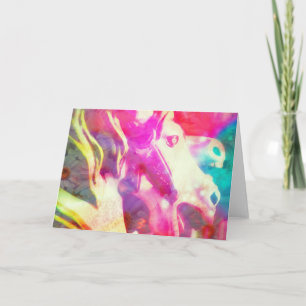 Merry Horse Digital Art Card