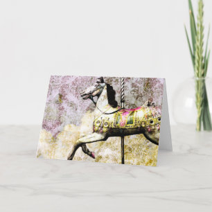 Merry Horse Grunge All Occasions Greeting Card