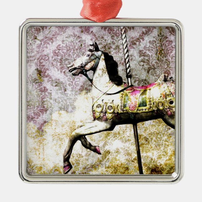 Merry Horse Metal Tree Decoration (Front)