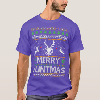 Merry Huntmas Deer Hunting Ugly Christmas Sweater 