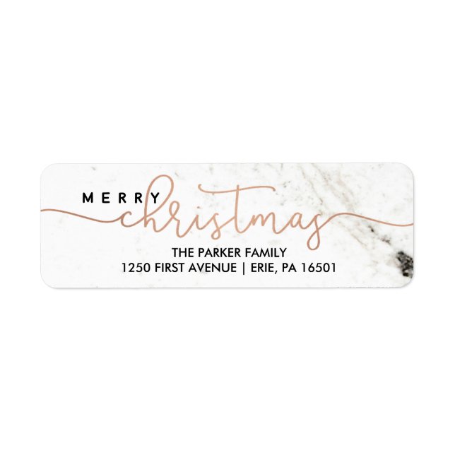 Merry in Marble | Christmas Typography (Front)