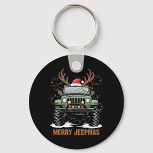 Merry Jeepmas Christmas Xmas Santa Reindeer Men Bo Key Ring